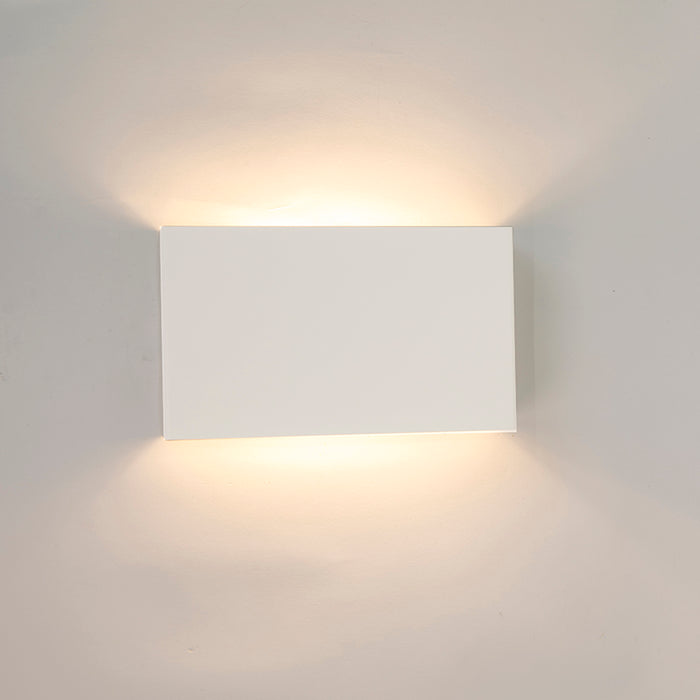 QAZQA Moderne wandlamp wit rechthoekig 2-lichts- Otan