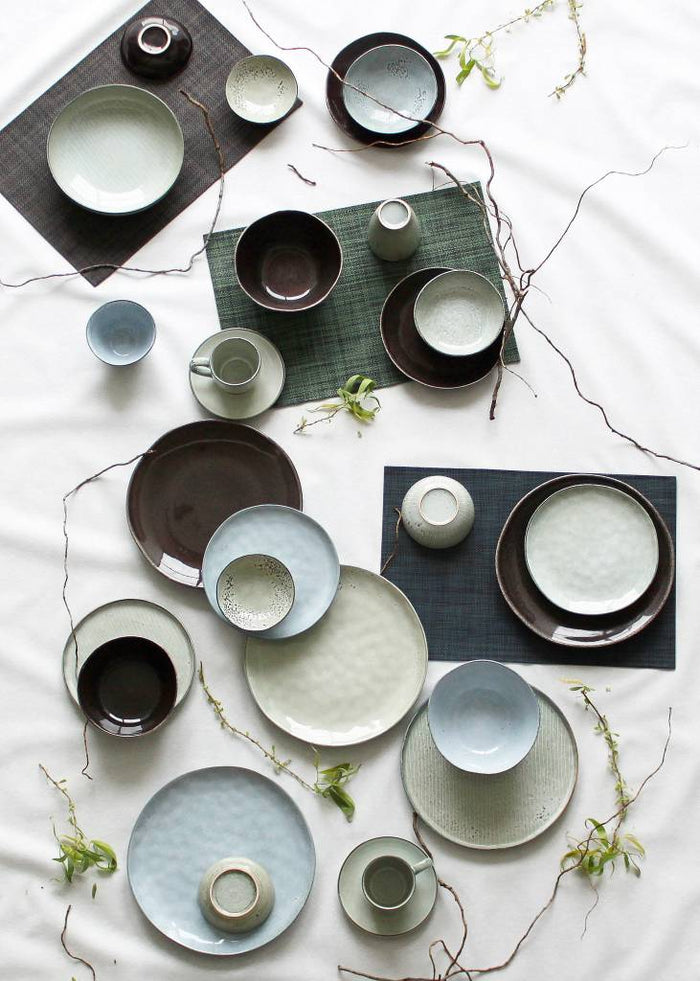 S&P ARTISAN kop en schotel 220 ml (groen) set|4