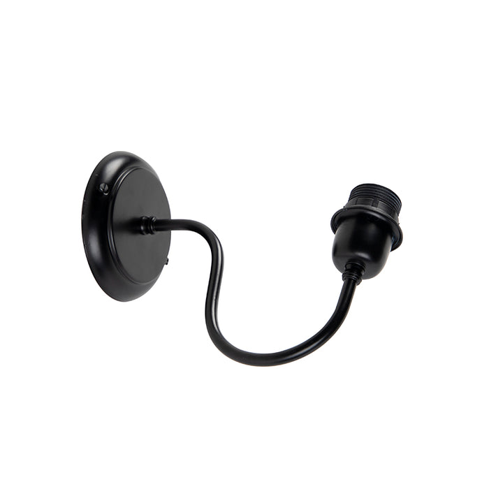 QAZQA Wandlamp Combi Classic zwart