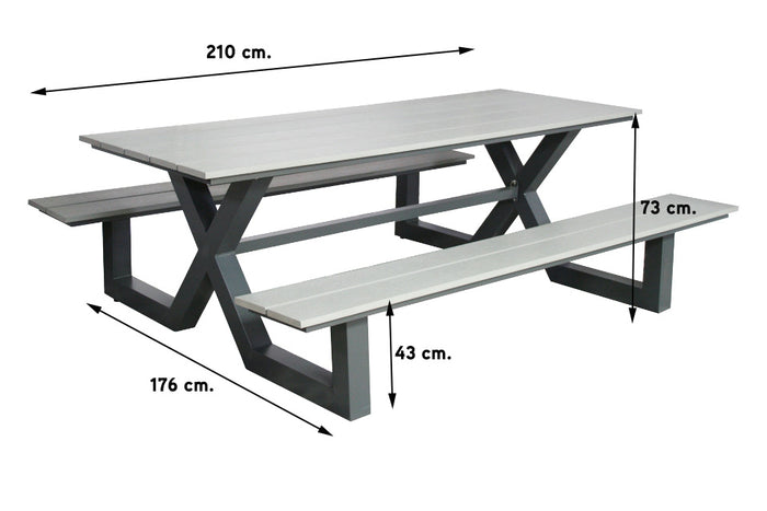 SenS-line Kelvin Picknicktafel