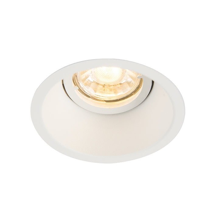 QAZQA Inbouwspot wit draai- en kantelbaar - Alloy