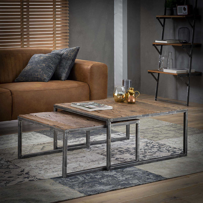 Duverger Recycled - Salontafels - set van 2 - grained - robuust