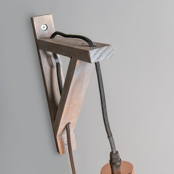 QAZQA Wandlamp galgje - Taupe - Modern - H 225mm