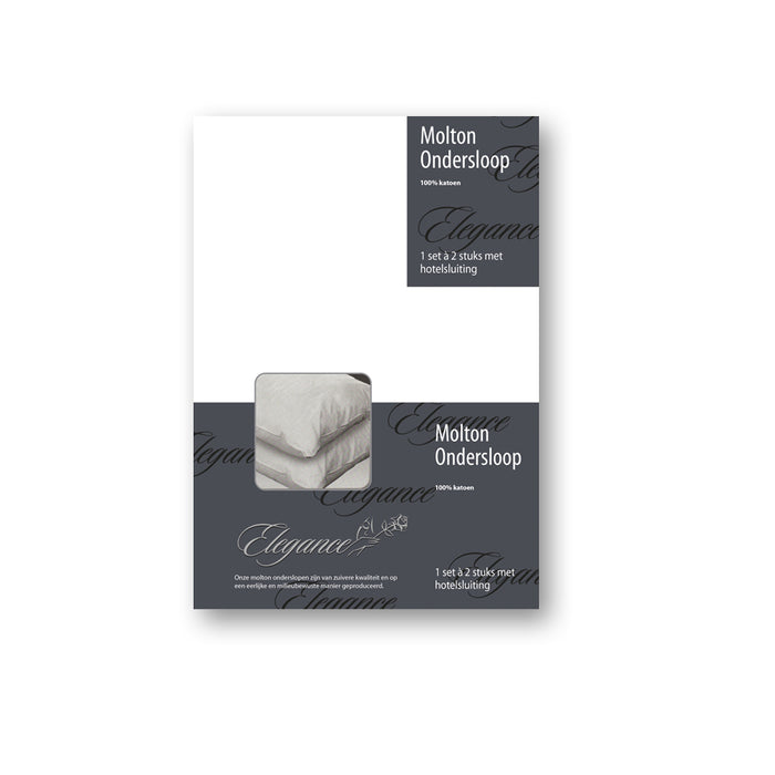 Elegance Elegance Molton Kussenbeschermer Katoen 2 stuks