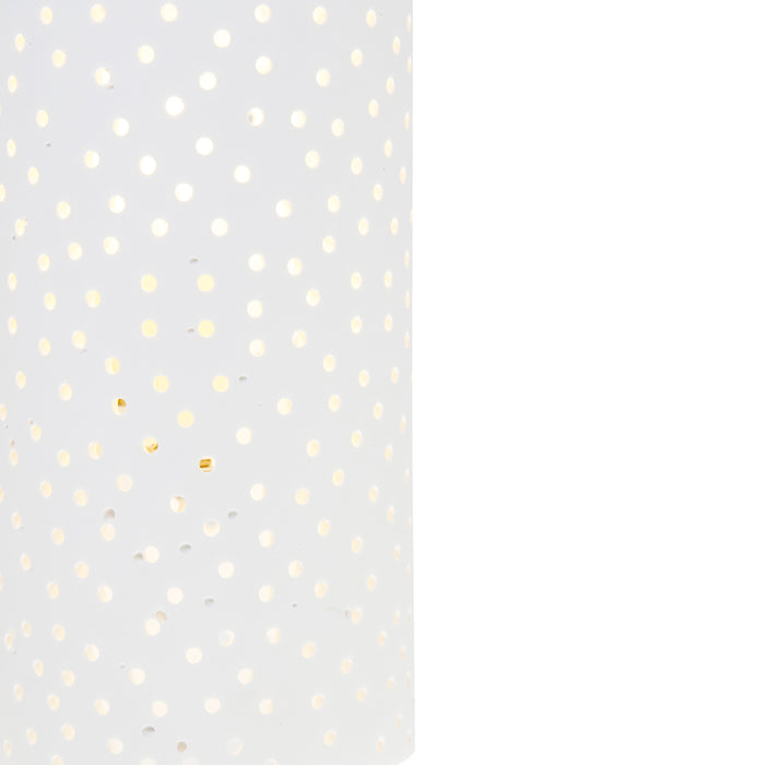 QAZQA Vintage wandlamp wit gips cilindervormig - Mahou