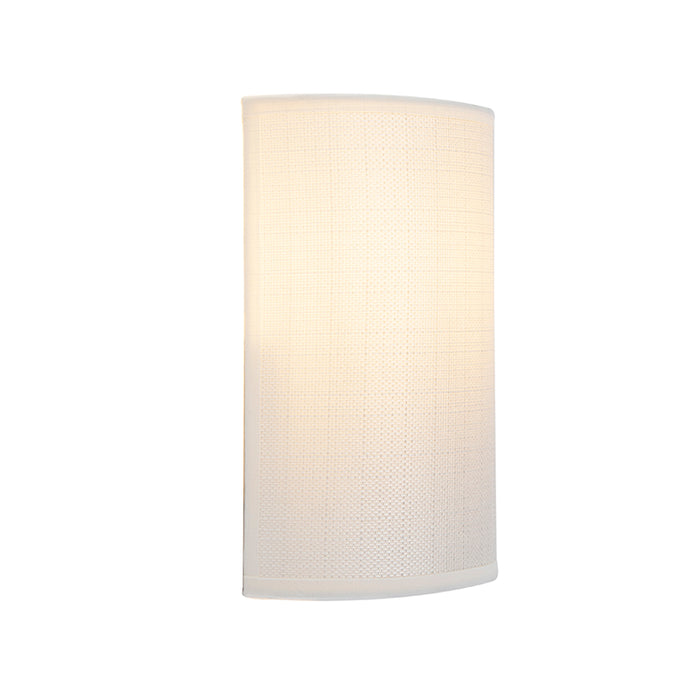QAZQA Moderne wandlamp wit - Simple Drum Jute