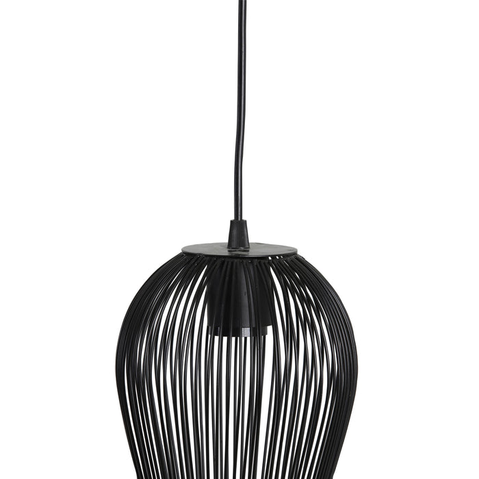Light & Living Hanglamp Abby - Zwart - Ø19cm