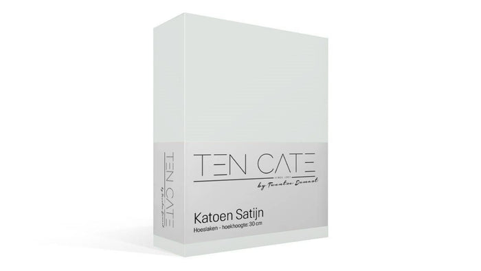 Ten Cate Katoensatijnen Hoeslaken - 90x220 - Naturel