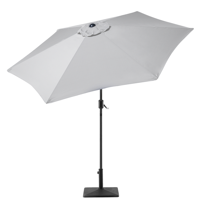 Beliani - VARESE - Parasol - Lichtgrijs - 270 cm - Polyester