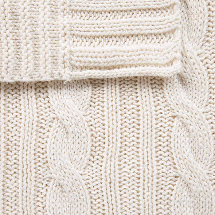 Beliani - ANAMUR - Plaid - Lichtbeige - 110 x 180 cm - Katoen