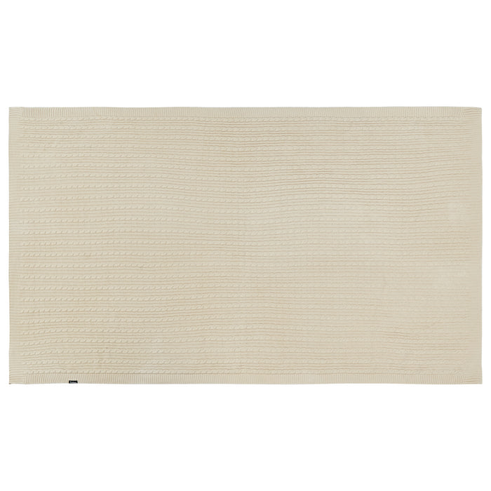 Beliani - ANAMUR - Plaid - Lichtbeige - 110 x 180 cm - Katoen