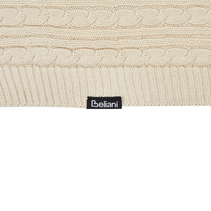 Beliani - ANAMUR - Plaid - Lichtbeige - 110 x 180 cm - Katoen