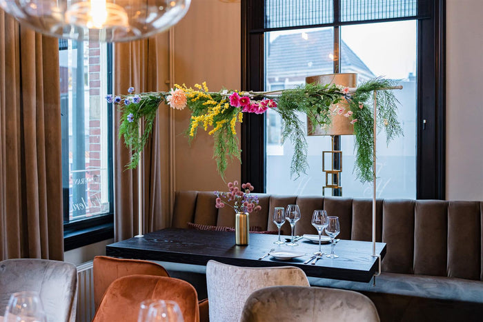 MaximaVida metalen decoratieframe Babs tot 250 cm lengte wit