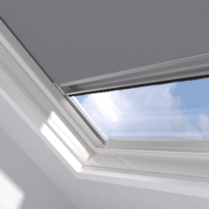 Dakraam Rolgordijn Pure Verduisterend Light Grey voor Velux: MK06
