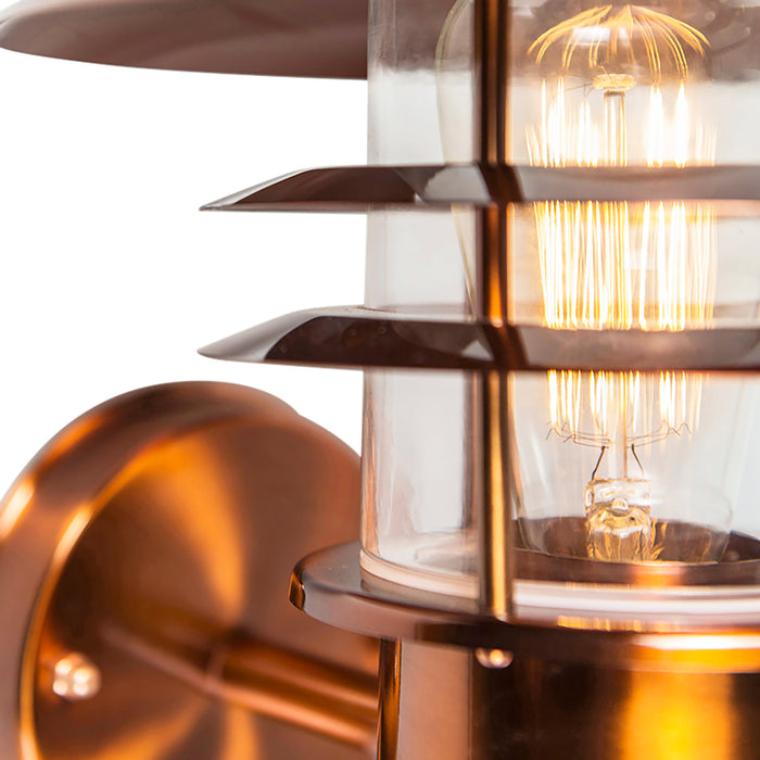 QAZQA Vintage buitenwandlamp koper IP44 - Prato