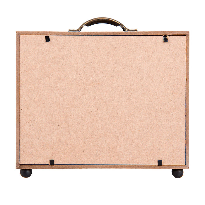 Clayre & Eef Spaarpot 18x7x17 cm Bruin MDF