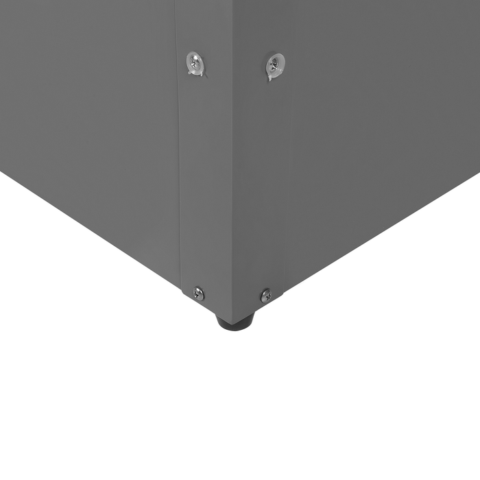 Beliani - CEBROSA S - Kussenbox - Grijs - Staal