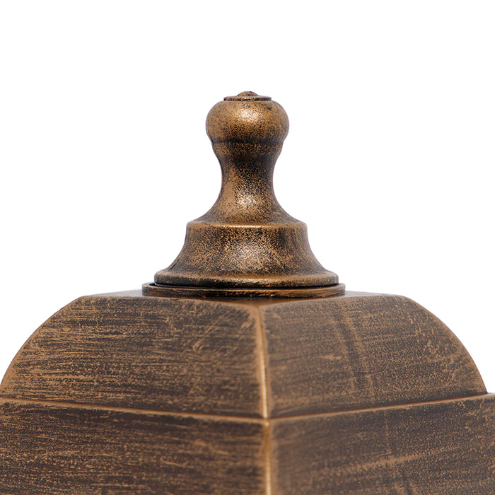 QAZQA Antieke wandlamp goud IP44 met bewegingsmelder - Capital