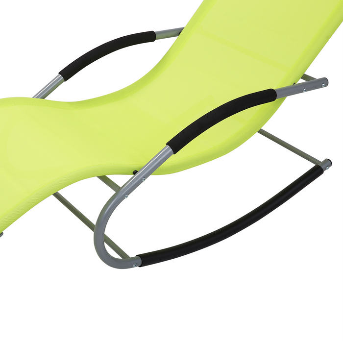 Beliani - CARANO - Strandstoel - Groen - Staal