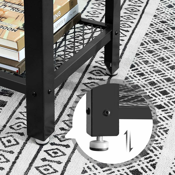 O'DADDY® Wandtafel - Sidetable Industrieel - XXL - 101,5x35x80 - bruin