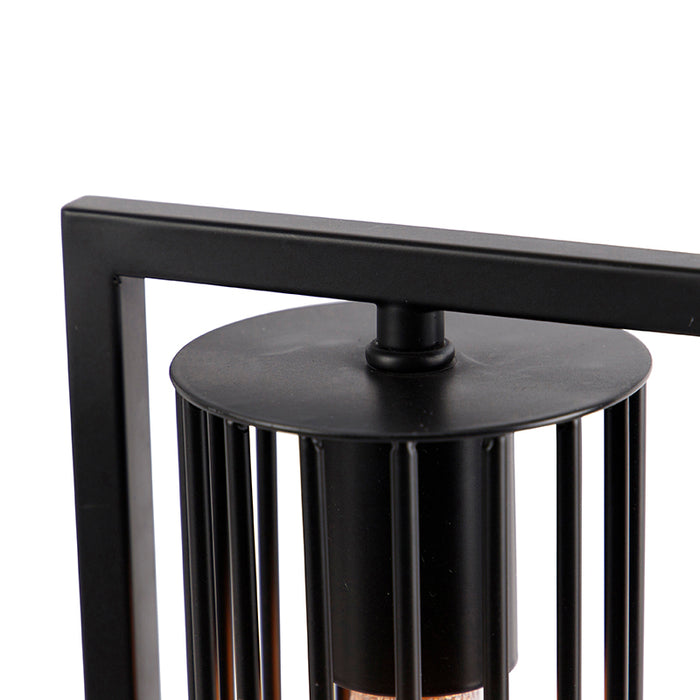 QAZQA Moderne tafellamp zwart - Balenco Wazo