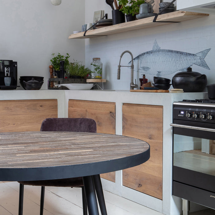 WOOOD Vic Eettafel - Ø 120 cm - Bruin