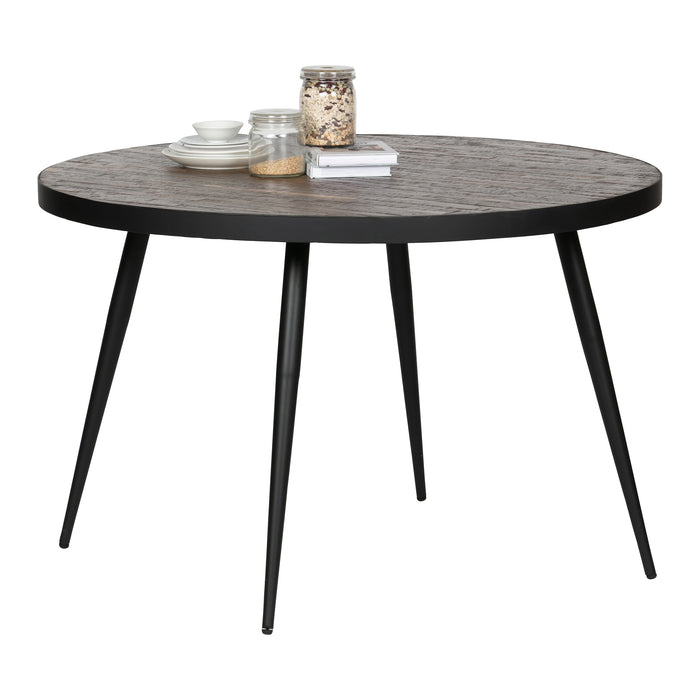 WOOOD Vic Eettafel - Ø 120 cm - Bruin