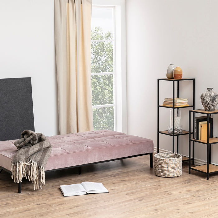 by fonQ basic Sabine Slaapbank - Fluweel - Dusty Pink