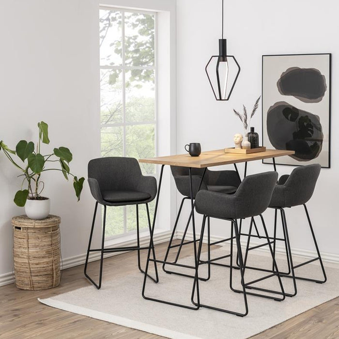 Lisomme Shae houten bartafel naturel - 127 x 58 cm