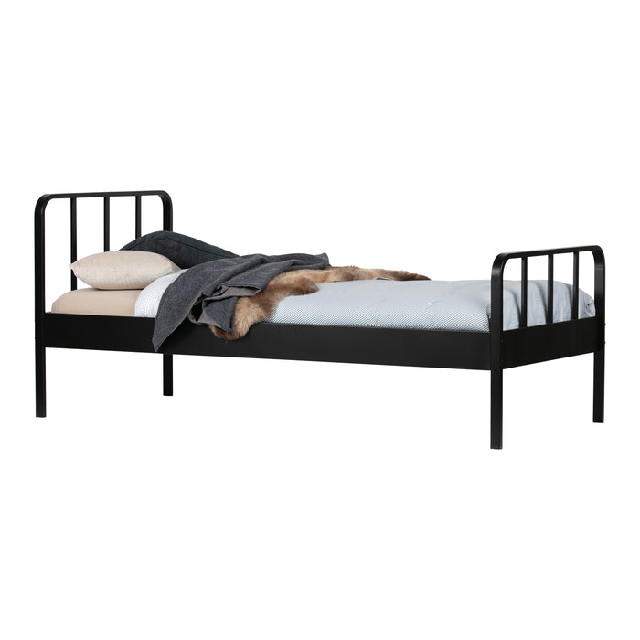 Woood Mees Bed - Zwart - 90 x 200 cm