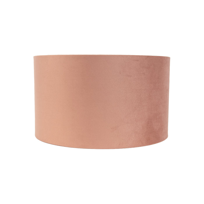QAZQA Velours lampenkap roze 35|35|20 met gouden binnenkant