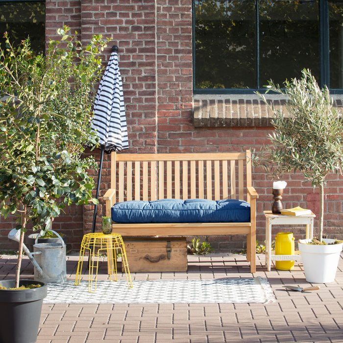 Summerset bankkussen 150 x 50cm Bloemendaal denim