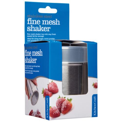 Fijne RVS strooier | schudbeker met deksel - Kitchen Craft