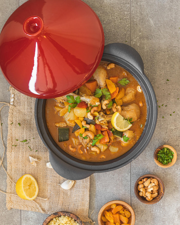 Jay Hill Tajine Gietijzer Rood - Ø 30 cm | 3 Liter