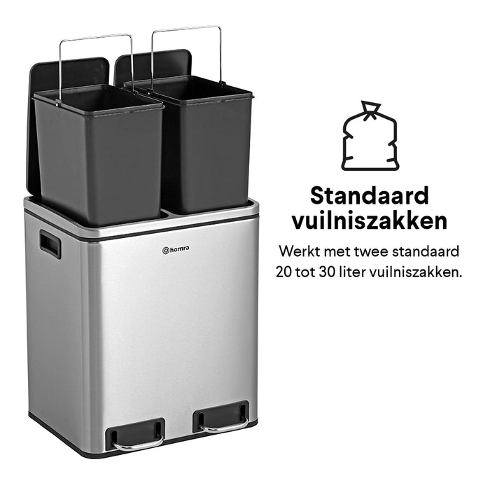 Homra Blinq Duo Pedaalemmer 30 liter (2x15 liter)