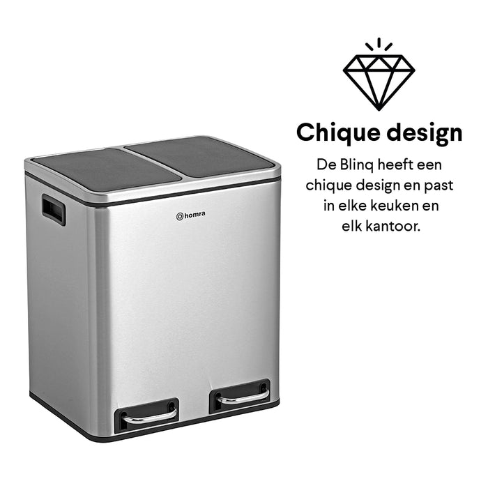 Homra Blinq Duo Pedaalemmer 30 liter (2x15 liter)