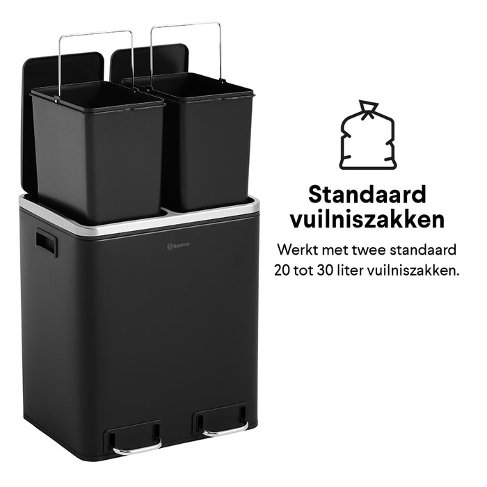 Homra Blinq Duo Pedaalemmer 30 liter (2x15 liter)