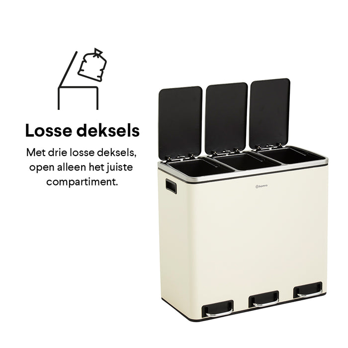 Homra Sparq Trio Pedaalemmer 54 liter (3x18 liter)