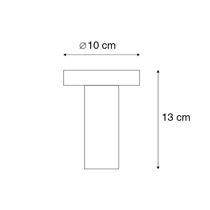 QAZQA Moderne plafondlamp zwart 13 cm - Facil