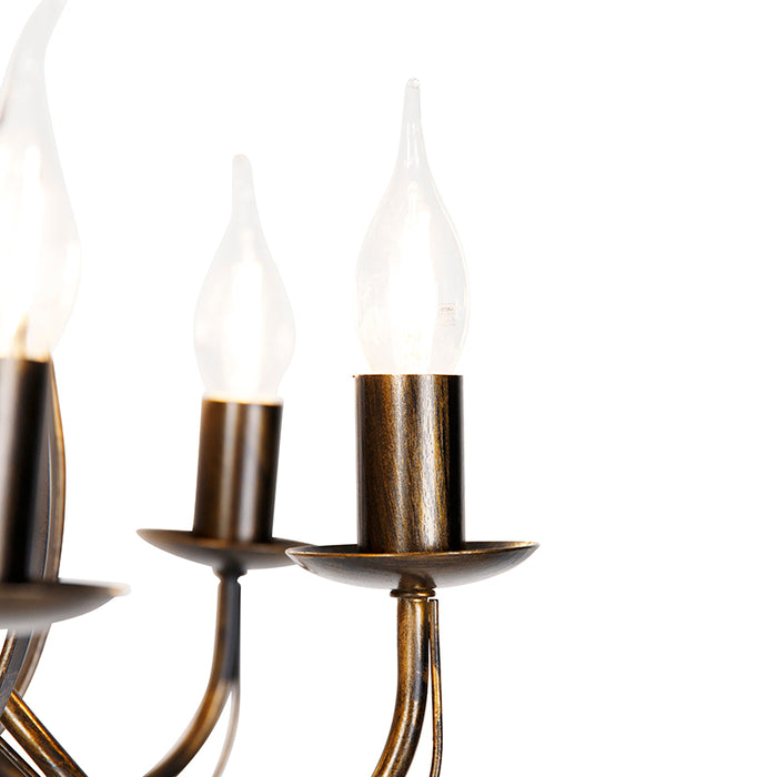 QAZQA Klassieke kroonluchter antiek goud 8-lichts - Giuseppe