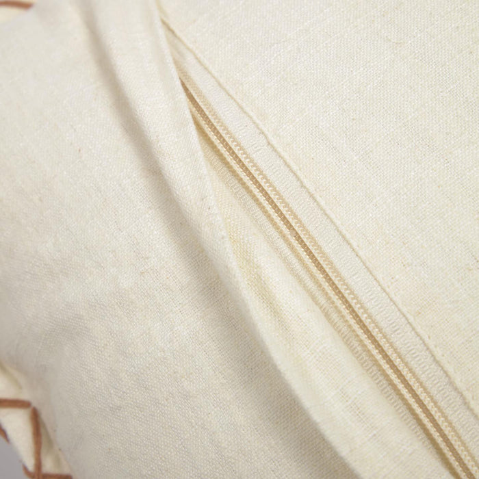 Kave Home Asiatu Kussenhoes 45 x 45 cm - Wit