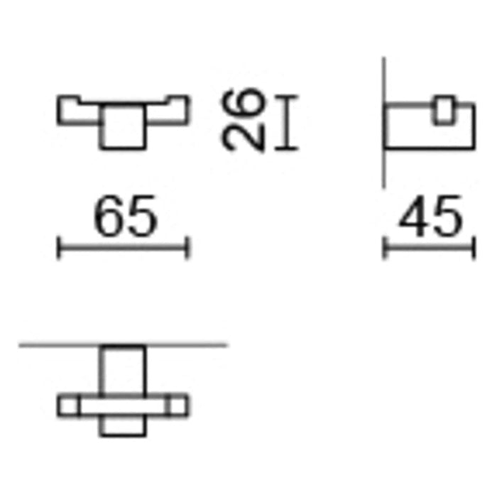 Zack Carvo Dubbele Handdoekhaak