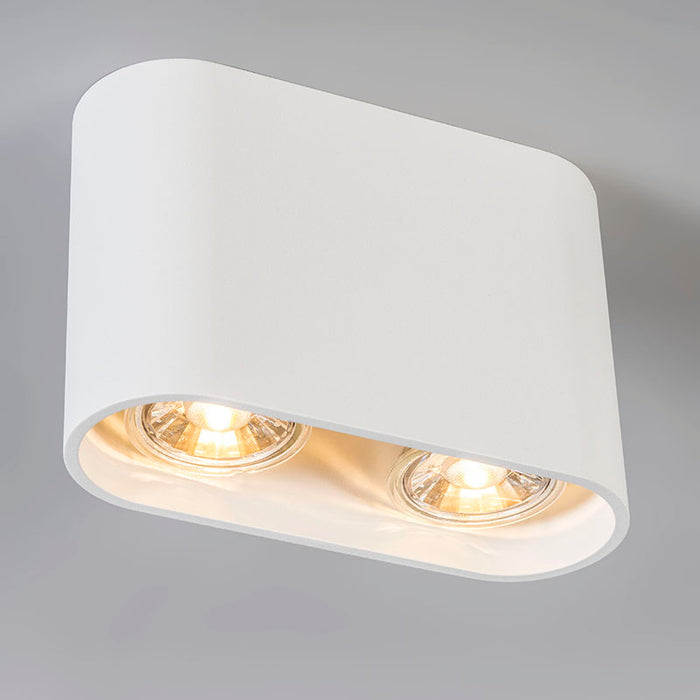 QAZQA Moderne spot wit - Ronda duo