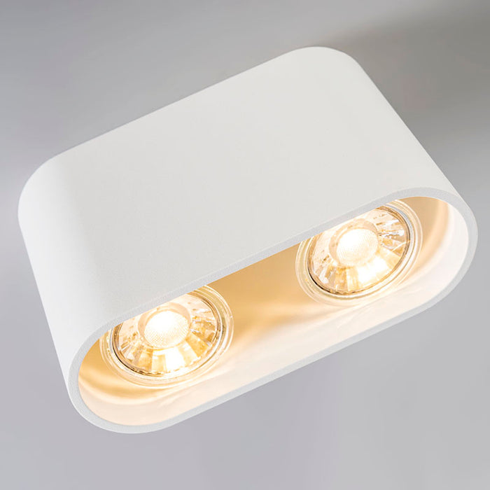 QAZQA Moderne spot wit - Ronda duo