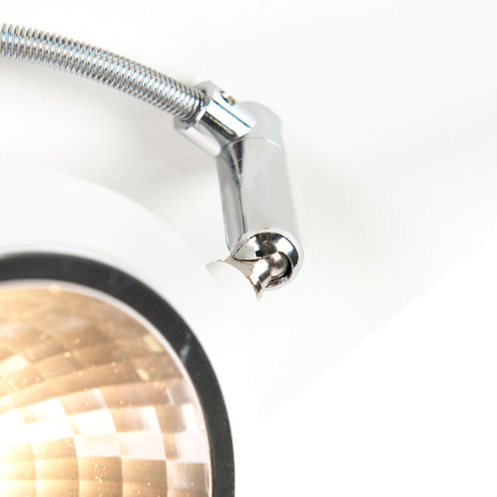 QAZQA Design spot wit 4-lichts verstelbaar - Nox