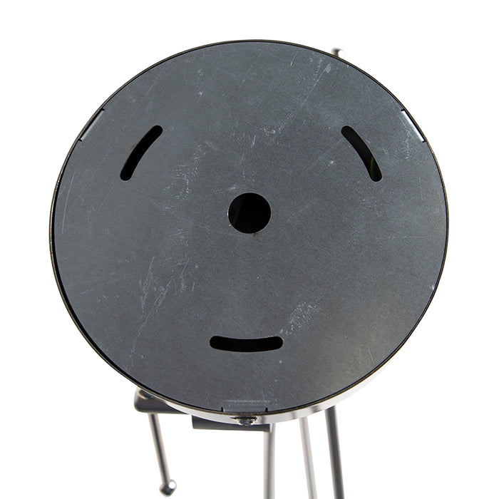 QAZQA Hanglamp staal met linnen kappen wit 35 cm 2-lichts - Blitz