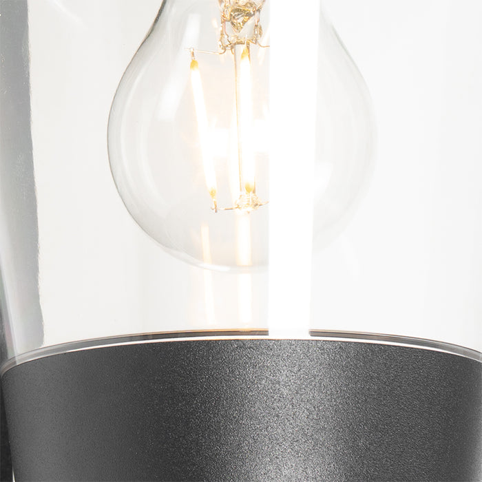 QAZQA Moderne buiten wandlamp zwart IP44 - Joren