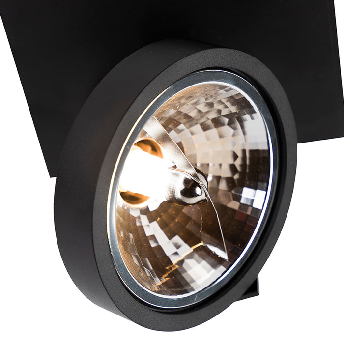 QAZQA Design spot zwart verstelbaar 1-lichts incl. 1 x G9 - Go