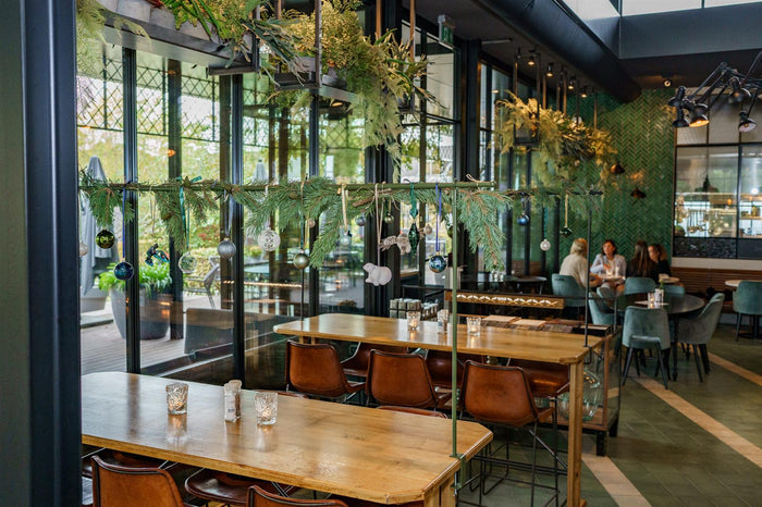 MaximaVida metalen decoratieframe Babs tot 250 cm lengte olijfgroen