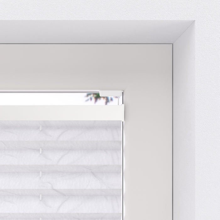 Plisségordijn Crêpe Lichtdoorlatend 20 mm White 80 x 130